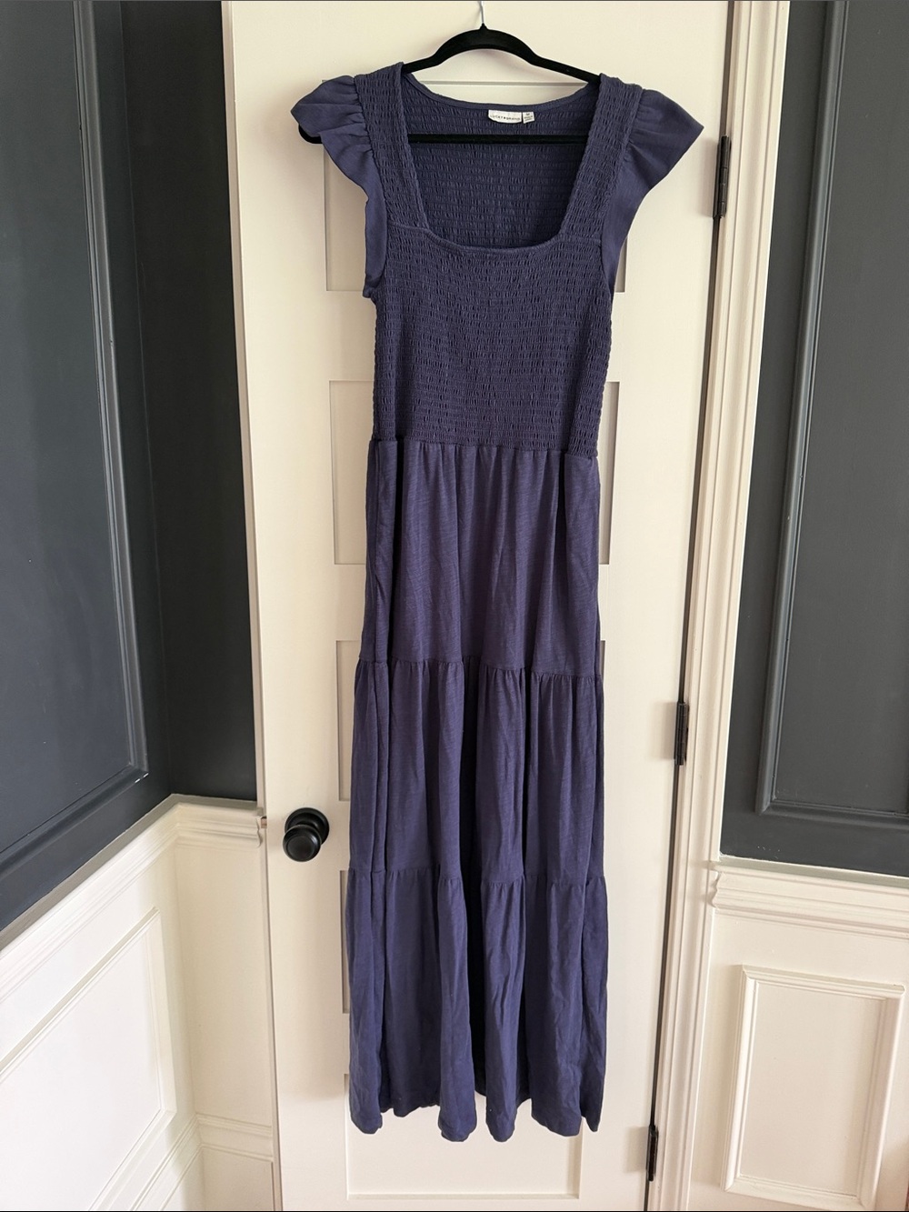 Women’s Lucky Brand Navy Blue Tiered Maxi Dress - M